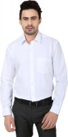 Hancock Men's Solid Formal White Shirt