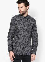 I Know Printed Grey Casual Shirt