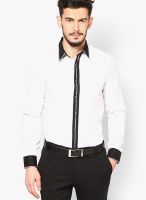 I Know Solid White Casual Shirt