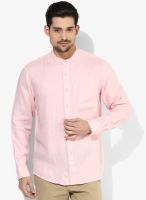 Izod Pink Solid Slim Fit Casual Shirt