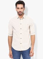 Jack & Jones Beige Casual Shirt