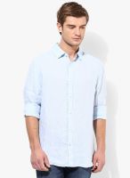 Jack & Jones Blue Solid Slim Fit Casual Shirt