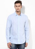 Jack & Jones Ligth Blue Solid Slim Fit Casual Shirt