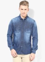 KILLER Blue Slim Fit Denim Shirt