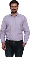 Lee Marc Men's Solid Formal Purple Shirt