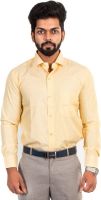 McHenry Men's Solid Formal Yellow Shirt