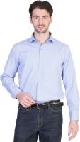 Menmark Men's Striped Formal Blue, White Shirt