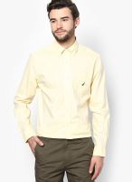 Nautica Yellow Casual Shirt