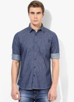 Pepe Jeans Blue Slim Fit Casual Shirt