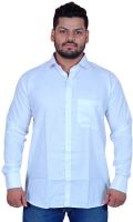 Rvc Fashion Men's Solid Formal White Shirt