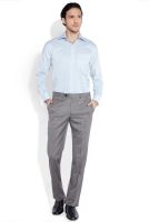 Raymond Home Men's Striped Formal Grey Shirt