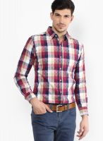 Riot Jeans Pink Check Regular Fit Casual Shirt