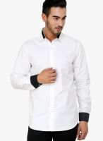 See Designs White Slim Fit Casual Shirt