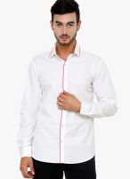 See Designs White Slim Fit Casual Shirt