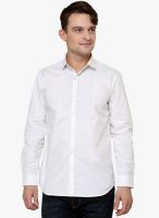 See Designs White Slim Fit Casual Shirt