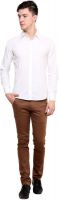 Shreebalajitraders Men's Solid Formal White Shirt