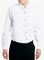 TOPMAN White Solid Slim Fit Formal Shirt