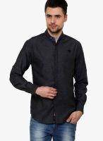 The Indian Garage Co. Black Slim Fit Casual Shirt