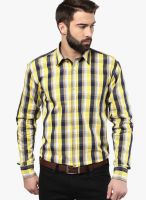 The Vanca Checks Yellow Casual Shirt