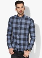 Tom Tailor Blue Colored Checked Regular Fit Casual Shirt