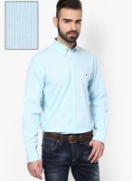 Tommy Hilfiger Blue Regular Fit Casual Shirt