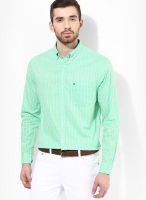 Tommy Hilfiger Green Regular Fit Casual Shirt