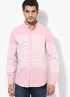 Turtle Solid Pink Casual Shirt