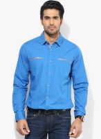 United Colors of Benetton Blue Casual Shirt