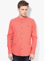 United Colors of Benetton Pink Solid Casual Shirt