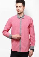 Yepme Red Check Regular Fit Casual Shirt