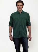 Yepme Smoke Green Casual Shirt