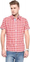 Yuvi Men's Checkered Casual Red, White Shirt