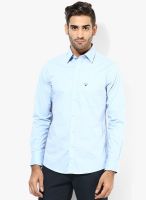 Allen Solly Light Blue Slim Fit Casual Shirt