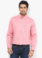 Allen Solly Pink Slim Fit Casual Shirt