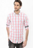 Basics Checks Pink Casual Shirt