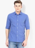 Code by Lifestyle Blue Regular Fit Casual Shirt