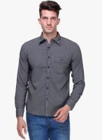 Crimsoune Club Blue Checked Slim Fit Casual Shirt