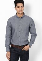 DC Grey Printed Regular Fit Casual Shirt