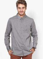 DC Grey Solid Casual Shirt