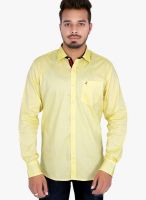 Duke Yellow Regular Fit Casual Shirt