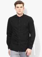 Fame Forever By Lifestyle Black Regular Fit Casual Shirt