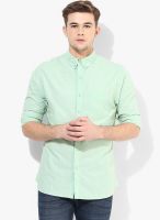 Fame Forever By Lifestyle Green Regular Fit Casual Shirt