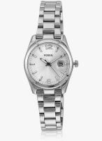 Fossil Es3582 Silver/Silver Analog Watch