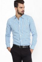 Genesis Checks Blue Casual Shirt