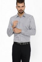 Genesis Striped Grey Casual Shirt