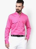I Know Pink Slim Fit Casual Shirt