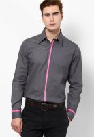 I Know Solid Grey Casual Shirt