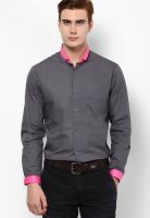 I Know Solid Grey Casual Shirt