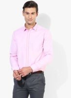 Independence Pink Printed Slim Fit Casual Shirt
