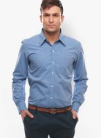 Jogur Blue Regular Fit Casual Shirt